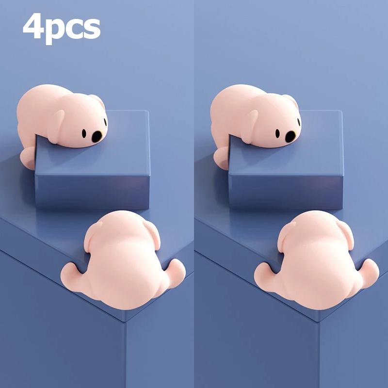 1/2/4pcs Baby Safety Puppy Table Corner Protector Safe Soft Silicone Protection Edge Cover for Furniture for Kids Security