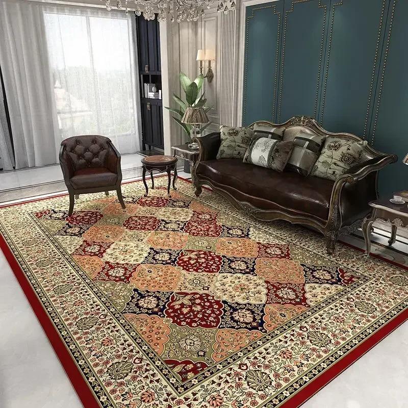 Classical Luxury Persian Style Carpet Bedroom Soft Large Size Mat Full Cover Resistant To Dirt Easy To Maintain Living Room Rug