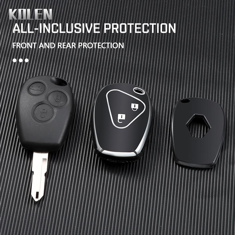 New Tpu Car Remote Key Case Cover Shell Fob For Renault Megane Modus Espace Laguna Duster Logan Dacia Sandero Fluence Clio Kango