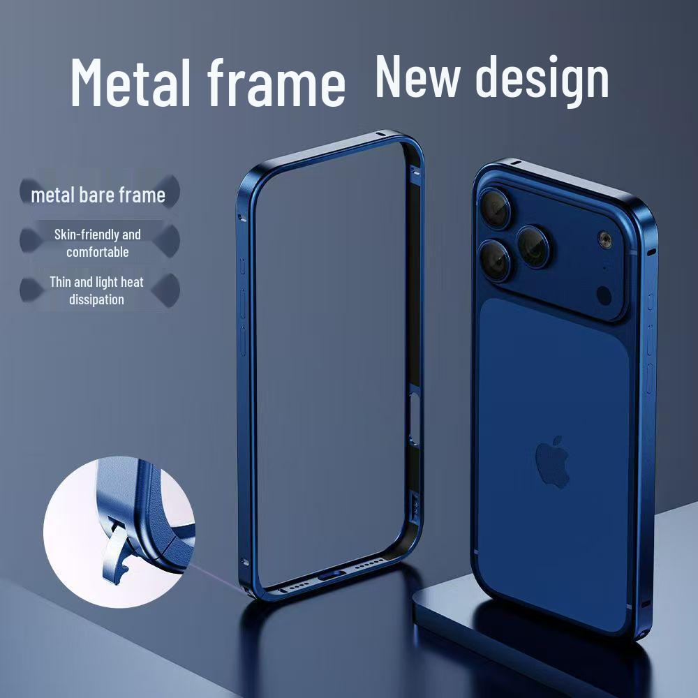 

Seahorse Buckle Anti-Fingerprint Aluminum Frame iPhone 16/17 Protective Case iPhone 12 Pro Max