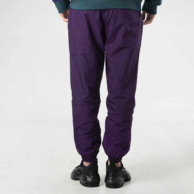 Nike Colorblock Logo Woven Joggers Men Bottoms Purple AR9895-525