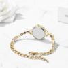 Aroncent Women's Fashion Watch Diamond Analog Waterproof Alloy Belt Stylish Gift