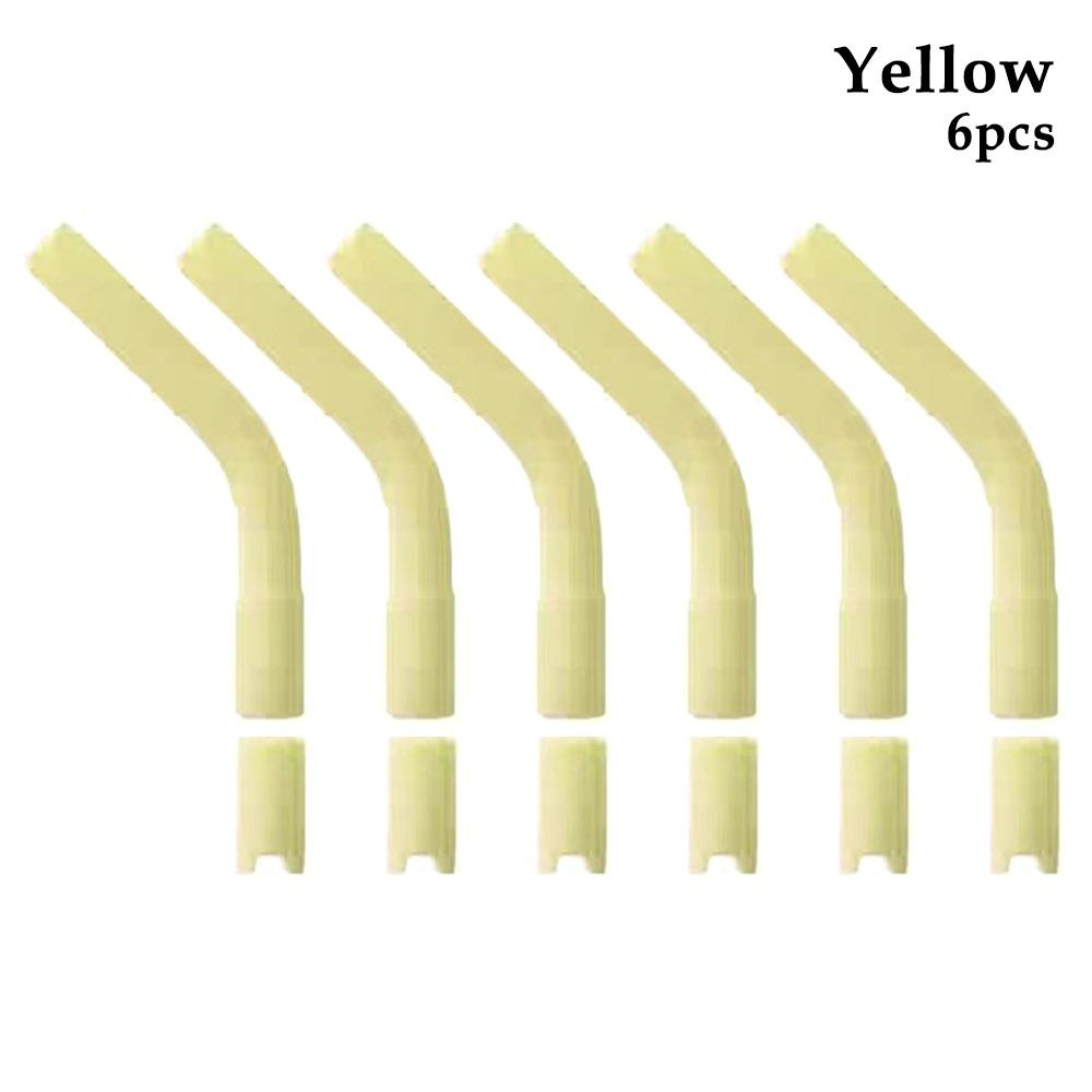 6Pcs Tea Coffee Juice Straw Head Drinkware Silicone Suction Nozzle  for 8mm Stainless Steel Straw