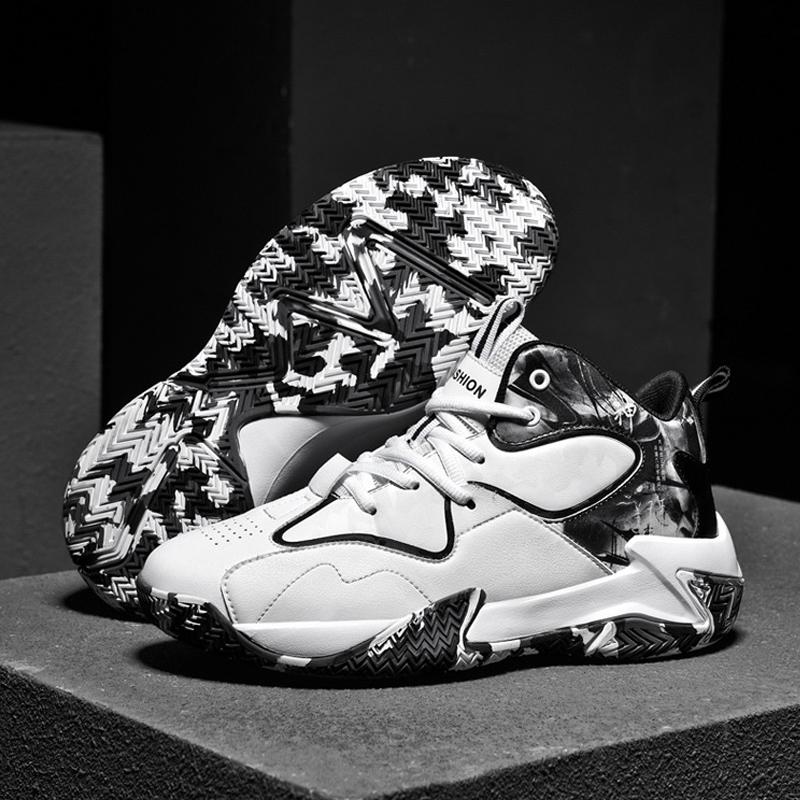 NEW Men's Fashion Basketball Shoes Comfortable and Non-Slip Breathable Suitable for Men's Outdoor Activities Large size 48