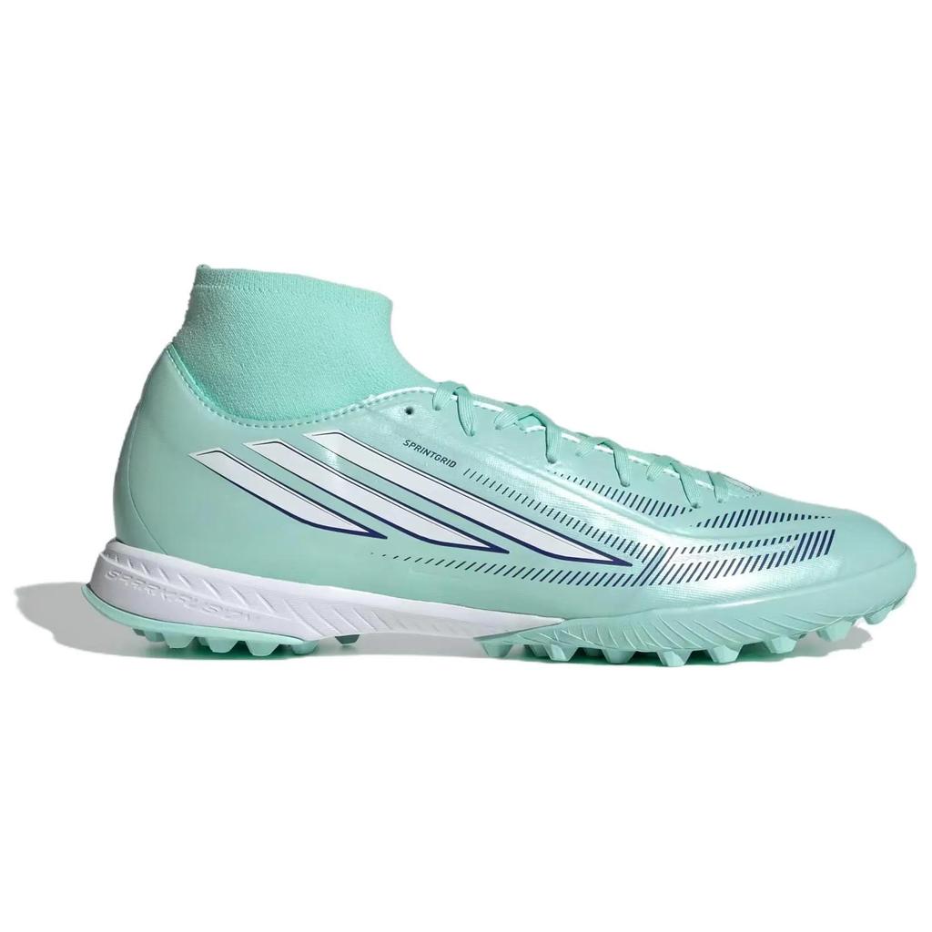 Adidas F50 Soccer Shoes Women's Mid-top Mint Green / Cloud White / Sun Purple (Unisex) Soccer Shoes KI1023