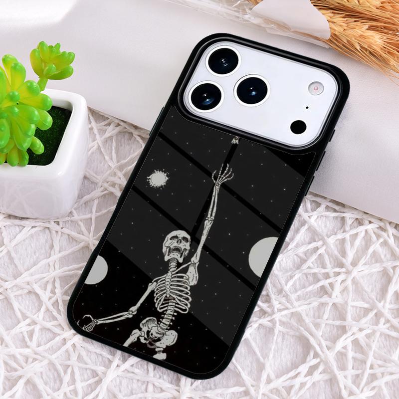 Trippy Skeleton Shockproof Phone Case for iPhone 17 Air 16e 15 11 12 14 13 Pro Max Cover Coque