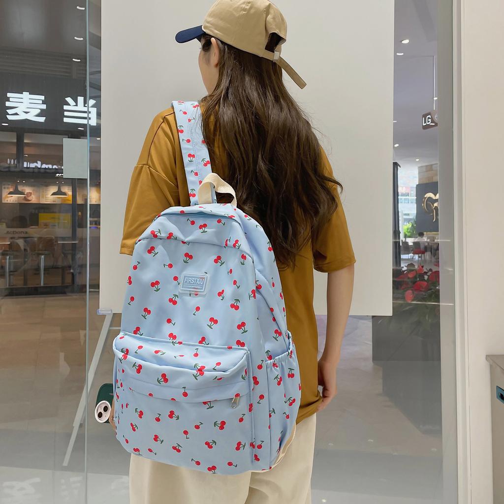 Schoolbag fashion schoolbag women's large capacity fashion summer travel backpack college student versatile backpack one piece