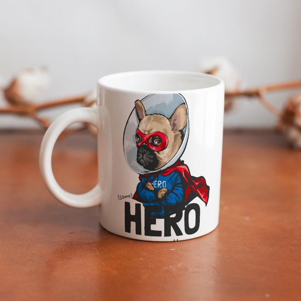 1 Stück 11oz Weiße Keramiktasse Beidseitig bedruckter Inhalt Langlebige Kaffeetasse Ideal für Zuhause Büro Alltagsroutine