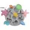 WTEMPO 6pcs Creative Ocean Starfish Coral Octopus Crab Conch Shaped Molds DIY Epoxy Resin Molds Set Silicone Molds for Clay Candle Crafts Making