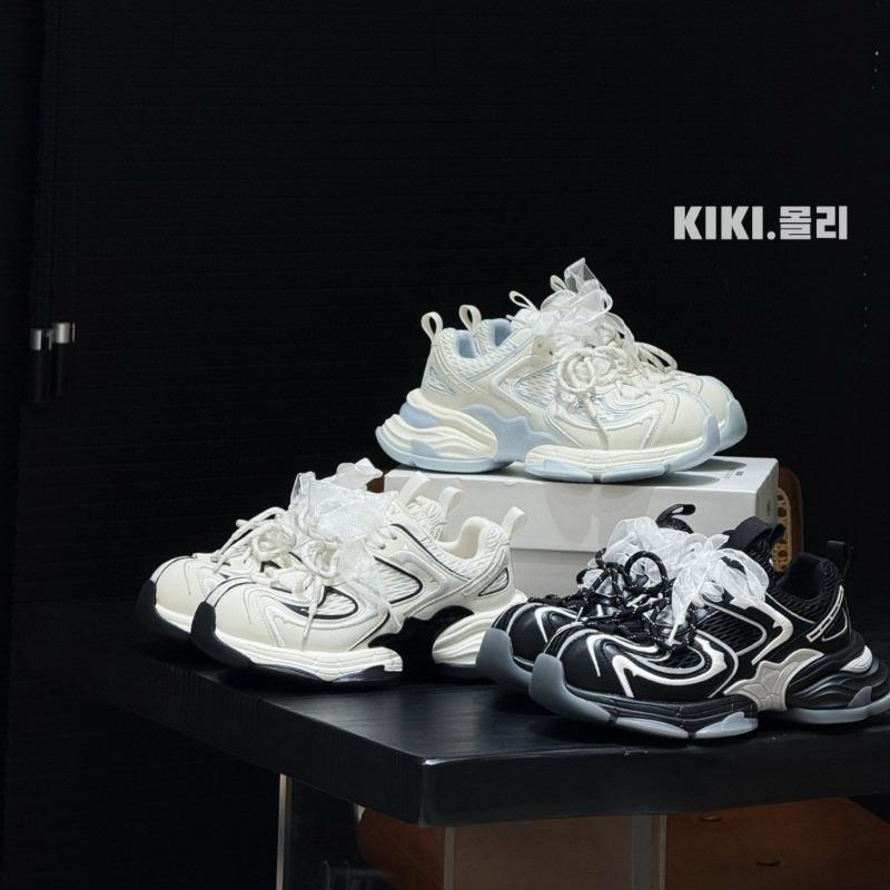 Thick-soled heightening versatile women's summer new mesh breathable casual soft-soled sports dad shoes