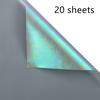 2packs 20Sheets/pack Iridescent Double Sided Flower Wrapping Paper Florist Bouquet Packaging