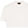 Emporio Armani Solid Color Logo Embroidered Crew Neck Pullover Short Sleeve T-Shirt Men tops Off-White EM000079-AF100941U-1105