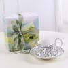 Floating Leaf Ceramic Coffee Cup & Saucer Gift Set