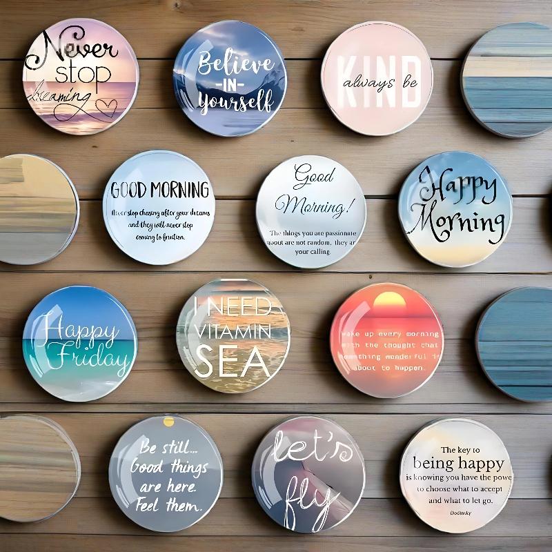 40 stor rund kylskåpsmagnet-set, lämpligt för att fästa foton, anteckningar, Kök | Kontor | Vardagsrum | DIY-material
