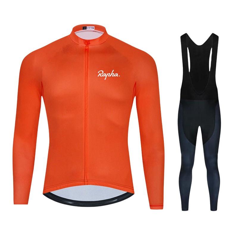 Long Sleeve Cycling Jersey Set Unisex Mountain Road Bike Quick Dry Sportswear