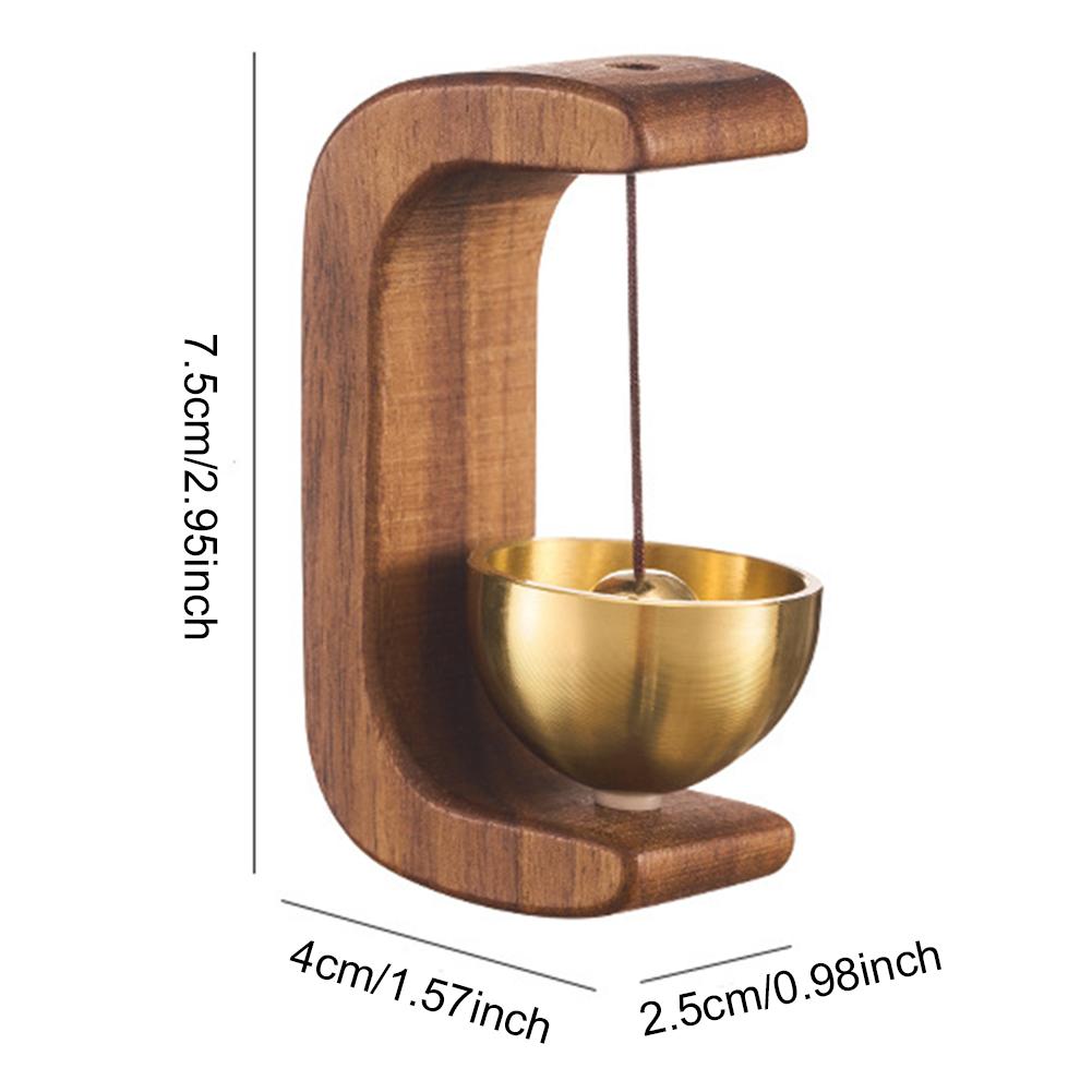 Magnetic Wooden Wind Chimes Wireless Doorbell Entrance Decorative Home Opening Hanging Decorations Door Bell for Home Decor