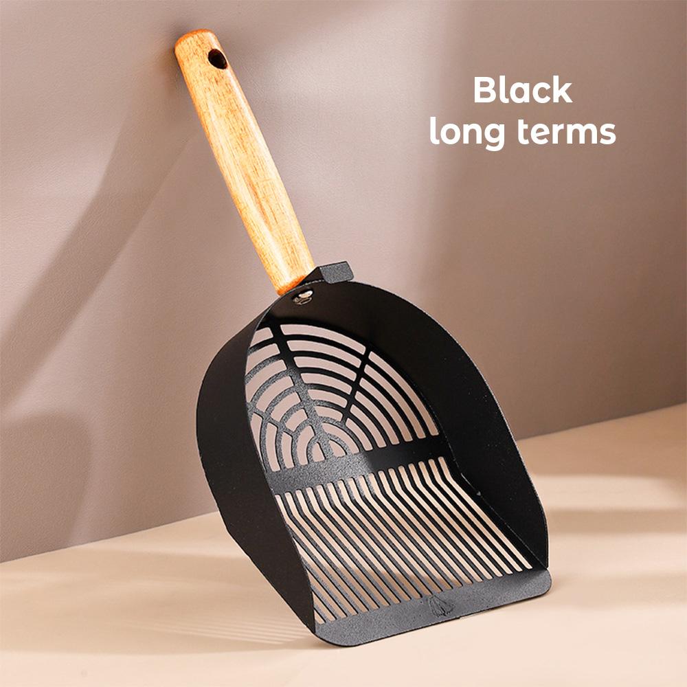 Steel Cat Litter Scoop Long Handle Pet Waste Shovel Cleaning Tool For Tofu Sand Litter Box Cats Supplies