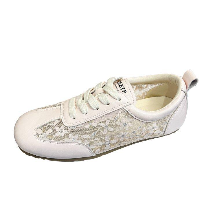 

Cowhide version |~ Inner height increase German training shoes women s 2025 new summer versatile retro Forrest Gump shoes casual white shoes 40