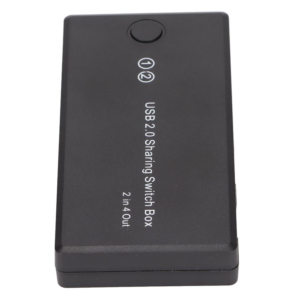 USB 2.0 Switch Selector 2 in 4 Out Great Compatibility Computer Peripheral Switcher Adapter