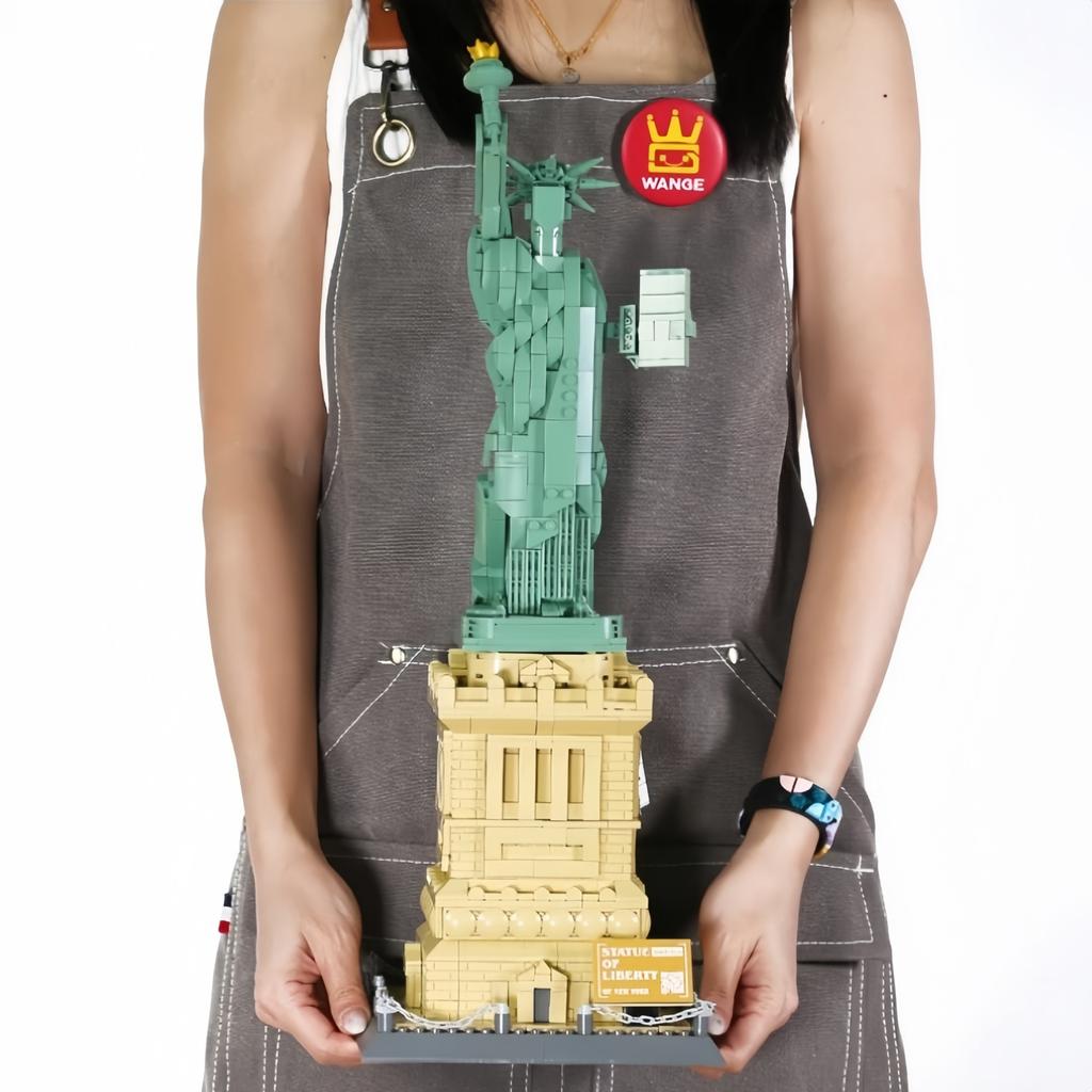 Moc World Architecture Statue Of Liberty Large Collection Building Blocks Set Model Kids And Adults Christmas Gift