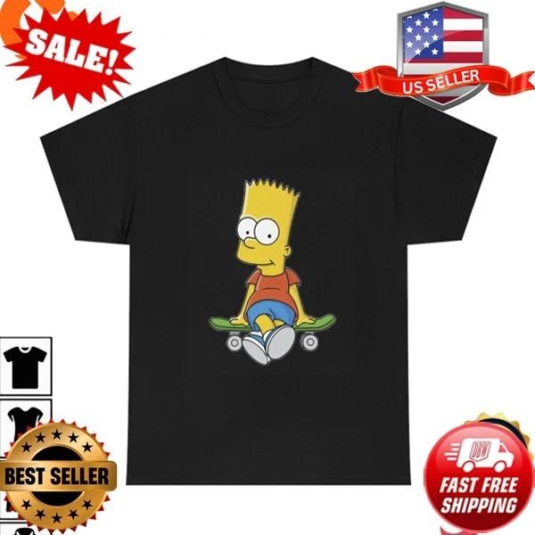 Bart Simpson Cartoon Funny T-Shirt L