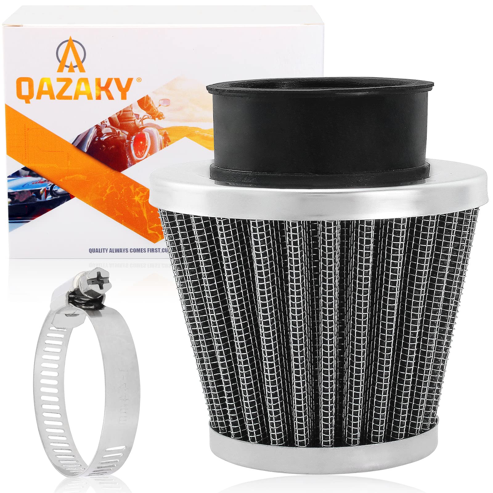 

QAZAKY Universal Air Filter for 52mm 53mm 54mm 55mm 50cc-90cc 110cc 125cc 150cc 54mm