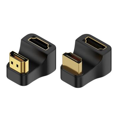Einstellbarer HDMI-kompatibler Stecker auf Buchse Adapter 180-Grad U-Turn-Anschluss für TV Laptop Verbessertes Seherlebnis