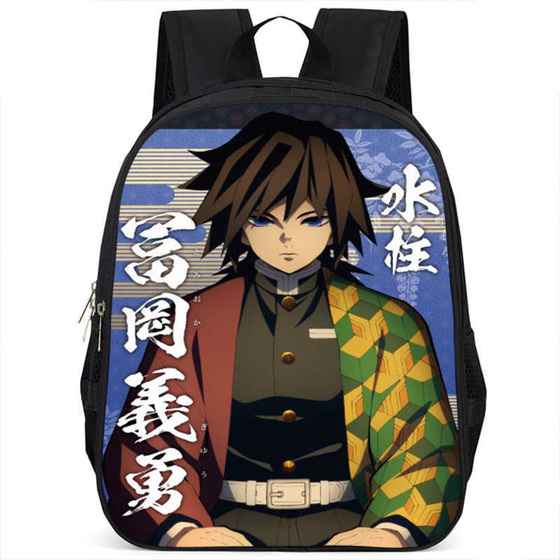 Japan cartoon comics Demon Slayer Pillar Training Arc Student Large Capacity School Style Backpack 7545