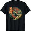 Japanischer Drache Die große Welle vor Kanagawa Kanji Japan Kunst T-Shirt