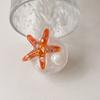Glitter Epoxy Starfish Back Stick Mobile Phone Airbag Bracket Wind Retractable Women'S Desktop Bracket Watch Drama