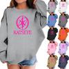 Kids Long Sleeve Printed Neck Sweatshirt Casual Pullover Top for Boys and Girls