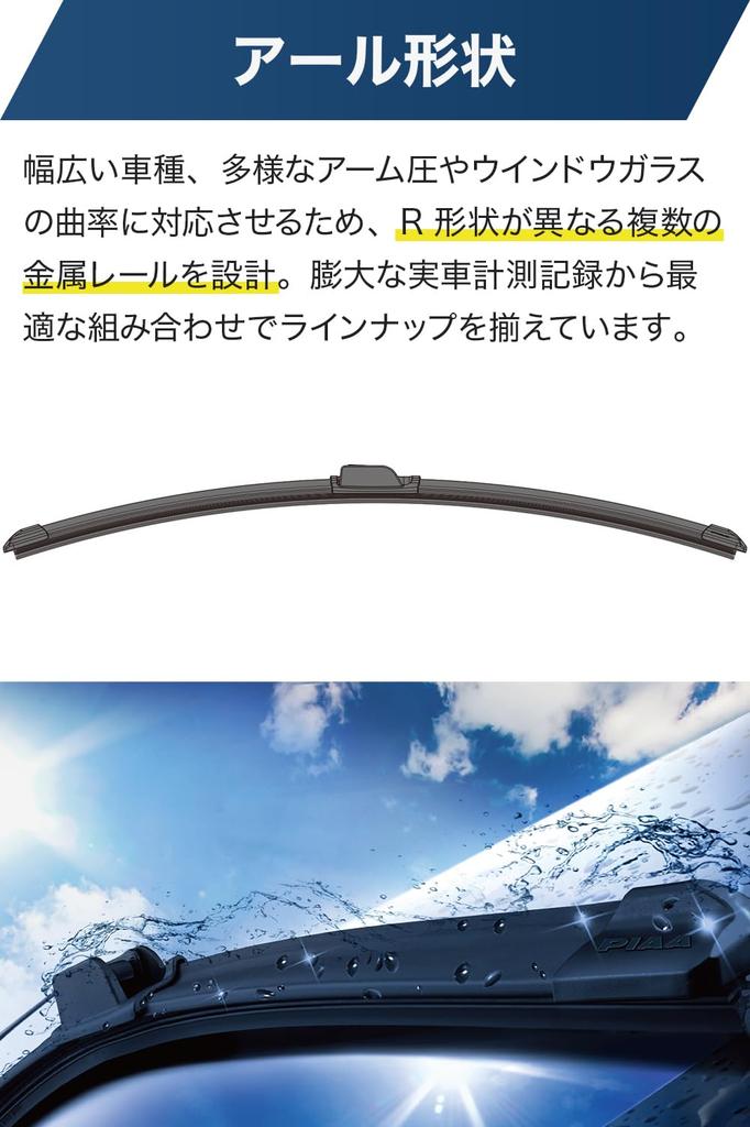 PIAA 700mm Super Wiper Blade for Graphite Wiper Blade with Graphite Coated Replaceable 1 70A SLIMVOGUE, Rubber, Rubber, Blade, No. (WSVG70A)