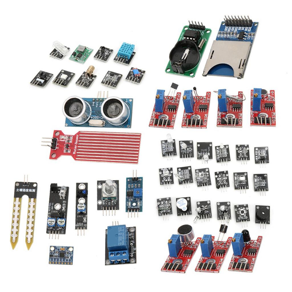 45-teiliges Set Sensormodule Starter Kit Professionelle DIYs Aktualisiertes Entwicklungs-Sensorboard-Set