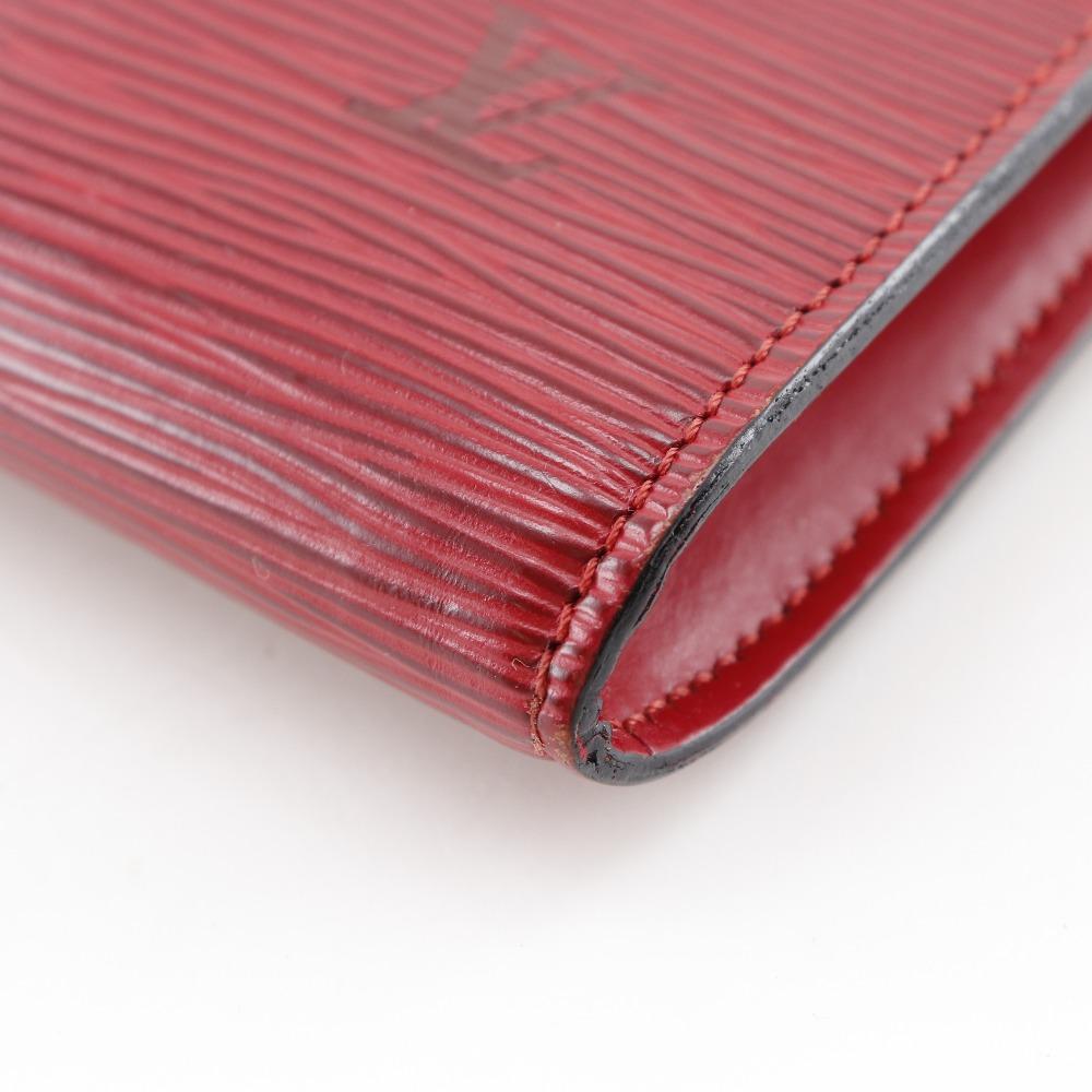 LOUIS VUITTON Pochette Accessoires Pouch M52947 Accessory pouch Castilian red Red Epi Leather Women Used