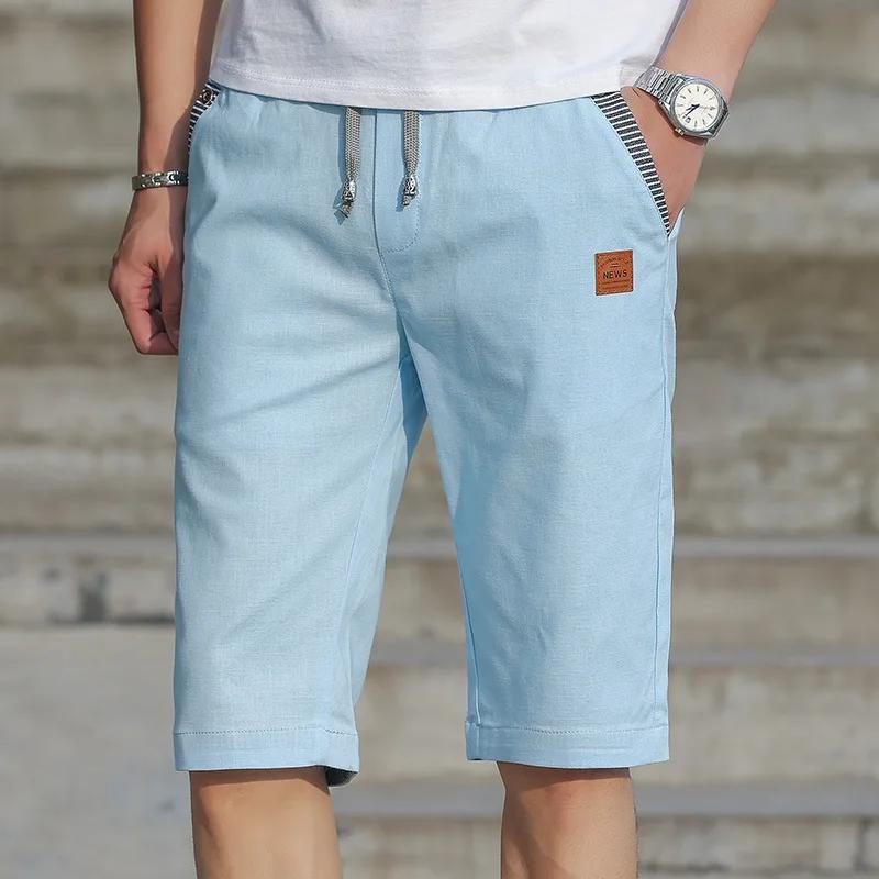 Sport Shorts Man Summer Men's Casual Cotton Shorts Beach Short Pants Casual Classic  Five-point Pants