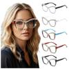 INS Rhinestone Glasses Luxury Large Frame Eyewear Comfortable To Wear Women Spectacles  Selfie