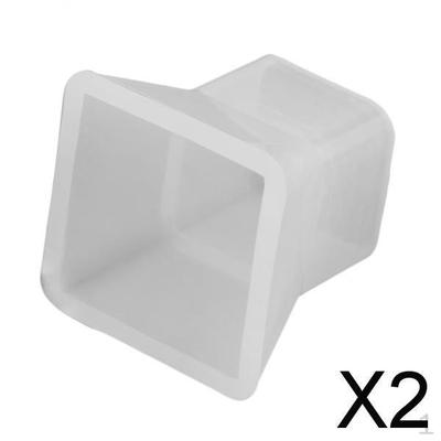 2x Molde de fundição de resina cristal de silicone argila polimérica DIY Artesanato 20x20x20mm