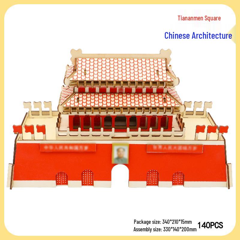 Supreme Harmony 3D Holzpuzzle: Peking Architekturmodell für Kinder
