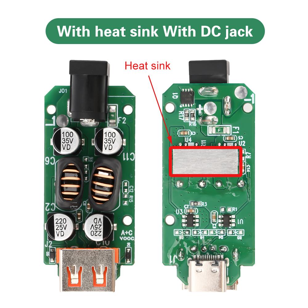 DC9V-30V Vehicle Step-Down Charging Module VOOC Multi-Protocol USB A 30W + Type C 20W Dual-Port Independent Fast Charging Module