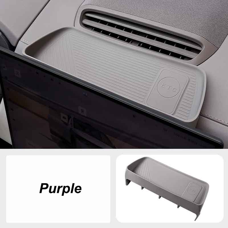 For Zeekr 7X 2024 2025 Navigation Screen Rear Silicone Storage Box Dashboard Tissue Box Sundry Rack Accessories