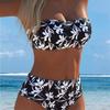 1011 nowy komplet bikini dwuczęściowy top bandeau kostium kąpielowy damski kostium kąpielowy oddychający i cienki