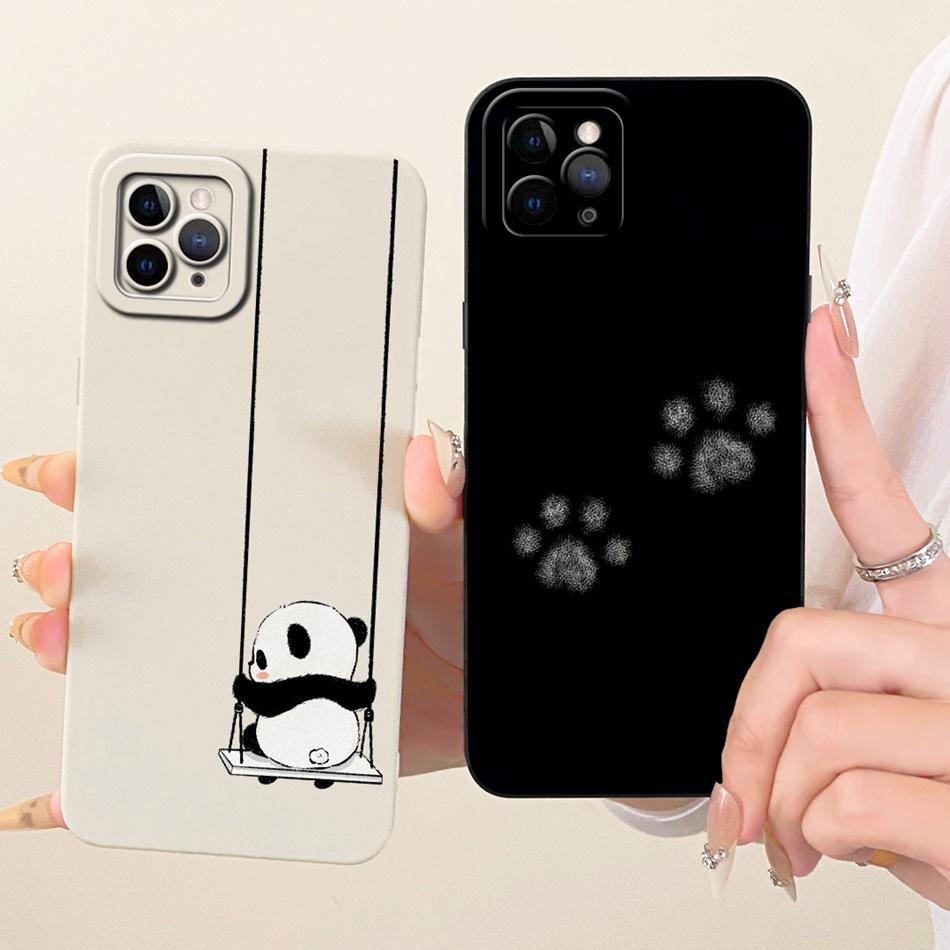 For iPhone 11 Pro Max Cute Cat Flower Cartoon Phone Case For iPhone11 11Pro 11ProMax Shockproof Soft Silicone Covers Bumpers