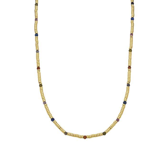 Collier - Luxenter - Deli - Argent 925 - Or 18k - Cristaux multicolores