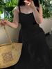 Ai Yuan 2026 Spring Plus-Size Women's Casual Bow Waist-Cinching Camisole Dress