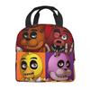 FNAF At Freddys Thermal Insulated Lunch Bag for School Portable Food Bag Thermal Cooler Food Box