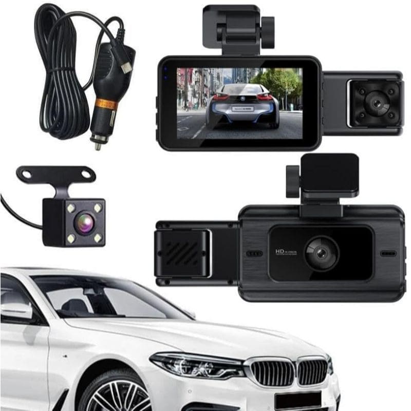 Wifi 3 Channel Dash Cam Cabin Lens Car Dvr 1080P Interior Camera Vehicle Recorder Video Registrator Dashcam Camcorder Black Box