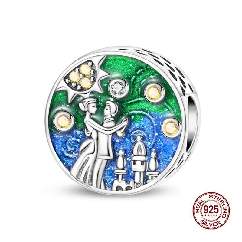 New In Charms Copper Lucky Red And Green Apple Charms Beads Fits Women 3Mm Original Bracelet Necklace Diy Fine Jewelry Gifts