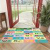Alphabet Learning Kids Rug Educational ABC Letters with Illustrations Floor Mat for Preschool Bedroom Nursery Classroom Decor