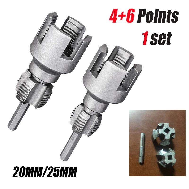 1/2" 3/4" Ppr Pvc Pipe Threader Kit Electric Drill Integrated Internal External Thread Cutting Tool