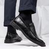 Fashion Men's PU Leather Oxford Shoes Autumn 2025 Slip-Resistant Breathable Comfort for Business Wedding Groom Retro Style luxury shoes